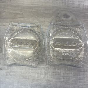 Vintage  Holiday Inn Hotel Advertising Ashtray Clear Set Of 2